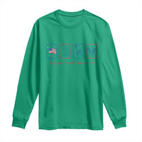 Loves Jesus and America Too Long Sleeve Shirt 4th of July Christian