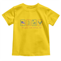 Loves Jesus and America Too Toddler T Shirt 4th of July Christian