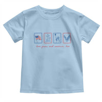 Loves Jesus and America Too Toddler T Shirt 4th of July Christian