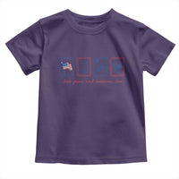 Loves Jesus and America Too Toddler T Shirt 4th of July Christian