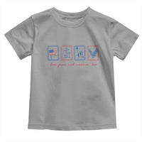 Loves Jesus and America Too Toddler T Shirt 4th of July Christian