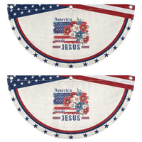 America Needs Jesus Patriotic Fan Flag Christian Floral US Flag 4th of July