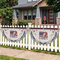 America Needs Jesus Patriotic Fan Flag Christian Floral US Flag 4th of July