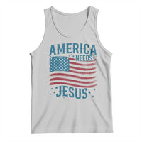 America Needs Jesus Tank Top 4th of July Christian