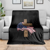 God Bless America 250 Years Throw Blanket 4th of July Christian Jesus