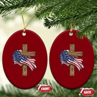 God Bless America 250 Years Ceramic Ornament 4th of July Christian Jesus