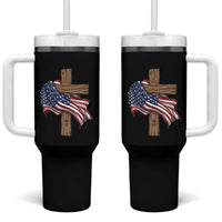 God Bless America 250 Years Tumbler With Handle 4th of July Christian Jesus