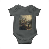Weird Bass Fish Playing Bass Guitar Baby Onesie Funny Cursed Meme - Wonder Print Shop