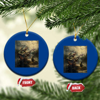 Weird Bass Fish Playing Bass Guitar Ceramic Ornament Funny Cursed Meme - Wonder Print Shop