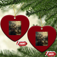 Weird Bass Fish Playing Bass Guitar Ceramic Ornament Funny Cursed Meme - Wonder Print Shop