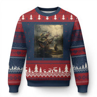 Weird Bass Fish Playing Bass Guitar Ugly Christmas Sweater Funny Cursed Meme - Wonder Print Shop