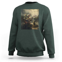 Weird Bass Fish Playing Bass Guitar Sweatshirt Funny Cursed Meme - Wonder Print Shop