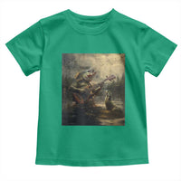 Weird Bass Fish Playing Bass Guitar Toddler T Shirt Funny Cursed Meme - Wonder Print Shop