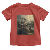 Weird Bass Fish Playing Bass Guitar Toddler T Shirt Funny Cursed Meme - Wonder Print Shop