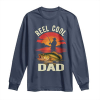 Funny Fishing Dad Long Sleeve Shirt Reel Cool Dad - Wonder Print Shop