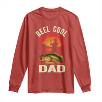 Funny Fishing Dad Long Sleeve Shirt Reel Cool Dad - Wonder Print Shop