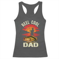 Funny Fishing Dad Racerback Tank Top Reel Cool Dad - Wonder Print Shop