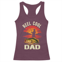 Funny Fishing Dad Racerback Tank Top Reel Cool Dad - Wonder Print Shop