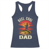 Funny Fishing Dad Racerback Tank Top Reel Cool Dad - Wonder Print Shop