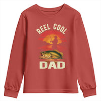 Funny Fishing Dad Youth Sweatshirt Reel Cool Dad - Wonder Print Shop
