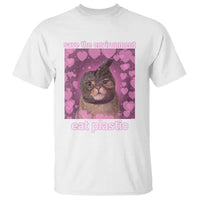 Save The Environment Eat Plastic T Shirt Funny Cute Cat Meme - Wonder Print Shop