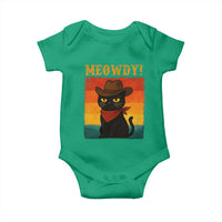 Meowdy Cowboy Cat Baby Onesie Cute Black Kitten Country Western - Wonder Print Shop