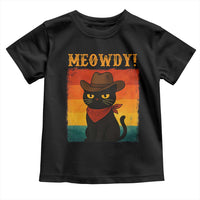 Meowdy Cowboy Cat Toddler T Shirt Cute Black Kitten Country Western - Wonder Print Shop