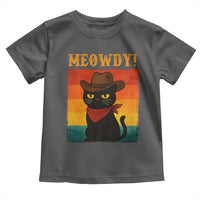 Meowdy Cowboy Cat Toddler T Shirt Cute Black Kitten Country Western - Wonder Print Shop