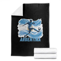 Argentina Soccer Fan Argentinian Flag Patriotic Sports Throw Blanket
