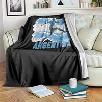 Argentina Soccer Fan Argentinian Flag Patriotic Sports Throw Blanket