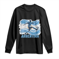 Argentina Soccer Fan Argentinian Flag Patriotic Sports Long Sleeve Shirt