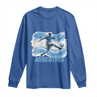 Argentina Soccer Fan Argentinian Flag Patriotic Sports Long Sleeve Shirt