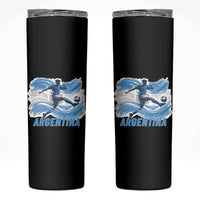 Argentina Soccer Fan Argentinian Flag Patriotic Sports Skinny Tumbler