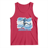 Argentina Soccer Fan Argentinian Flag Patriotic Sports Tank Top