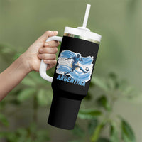 Argentina Soccer Fan Argentinian Flag Patriotic Sports Tumbler With Handle