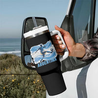 Argentina Soccer Fan Argentinian Flag Patriotic Sports Tumbler With Handle