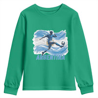 Argentina Soccer Fan Argentinian Flag Patriotic Sports Youth Sweatshirt