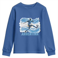 Argentina Soccer Fan Argentinian Flag Patriotic Sports Youth Sweatshirt