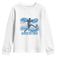 Argentina Soccer Fan Argentinian Flag Patriotic Sports Youth Sweatshirt