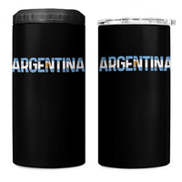 Vintage Argentina Flag Retro Argentinian 4 in 1 Can Cooler Tumbler