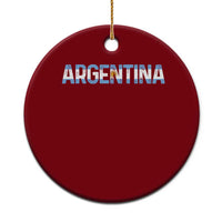 Vintage Argentina Flag Retro Argentinian Ceramic Ornament