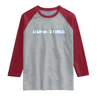 Vintage Argentina Flag Retro Argentinian Raglan Shirt