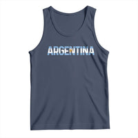 Vintage Argentina Flag Retro Argentinian Tank Top