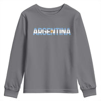 Vintage Argentina Flag Retro Argentinian Youth Sweatshirt