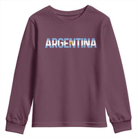 Vintage Argentina Flag Retro Argentinian Youth Sweatshirt