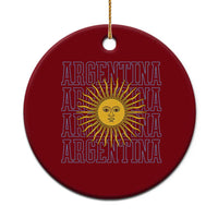 Sol de Mayo Argentina Flag Argentinian Sun Ceramic Ornament