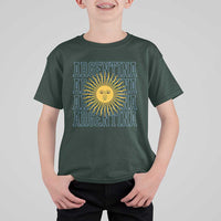 Sol de Mayo Argentina Flag Argentinian Sun T Shirt For Kid