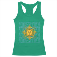 Sol de Mayo Argentina Flag Argentinian Sun Racerback Tank Top