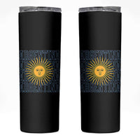 Sol de Mayo Argentina Flag Argentinian Sun Skinny Tumbler