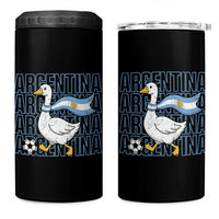 Argentina Soccer Football 4 in 1 Can Cooler Tumbler Silly Goose Argentinian Flag Fan Supporter